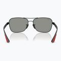 Sonnenbrille Ray-Ban Rb8336M Scuderia matt black/dark grey mirror blue/red 5