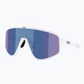 Sonnenbrille Bliz A004 matte white/grey blue mirror