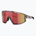 Sonnenbrille Bliz Vision transparent dark grey/brown red multi