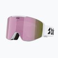 Skibrille Bliz G004 matte white/brown/pink multi