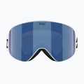 Skibrille Bliz Flow matte white/brown/blue multi 2