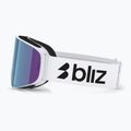 Skibrille Bliz Flow matte white/brown/blue multi 4