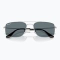 Sonnenbrille Ray-Ban Explorer III silver/dark blue polarized 3