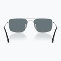 Sonnenbrille Ray-Ban Explorer III silver/dark blue polarized 5