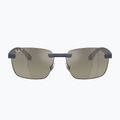 Sonnenbrille Ray-Ban RB4470 Polarized+ Lenses sand dark blue/grey gradient chromance 2
