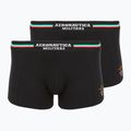 Boxershorts Aeronautica Militare AM1UBX001 Trunk 2 Paar black