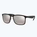 Sonnenbrille Ray-Ban Rb4264 Polarized+ Lenses matte black/silver polarized+ 3