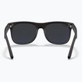 Kinder-Sonnenbrille Ray-Ban Justin matt rubber black/blue mirror 4