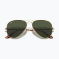 Sonnenbrille Ray-Ban Aviator Metal II gold arista/green g-15 3