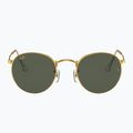 Sonnenbrille Ray-Ban Round Metal gold/green g-15 2