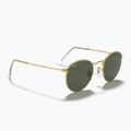 Sonnenbrille Ray-Ban Round Metal gold/green g-15 4