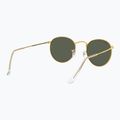 Sonnenbrille Ray-Ban Round Metal gold/green g-15 6