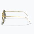 Sonnenbrille Ray-Ban Round Metal gold/green g-15 7