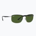 Sonnenbrille Ray-Ban Rb3671 Polarized+ Lenses black silver/dark green polarized+