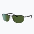 Sonnenbrille Ray-Ban Rb3671 Polarized+ Lenses black silver/dark green polarized+ 4