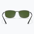 Sonnenbrille Ray-Ban Rb3671 Polarized+ Lenses black silver/dark green polarized+ 5