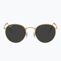 Sonnenbrille Ray-Ban Round Metal gold/black polarized 2