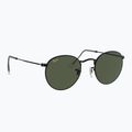 Sonnenbrille Ray-Ban Round Metal black/green g-15