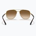 Sonnenbrille Ray-Ban RB3683 arista gold/brown 5