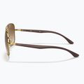 Sonnenbrille Ray-Ban RB3683 arista gold/brown 7