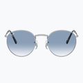 Sonnenbrille Ray-Ban New Round silver/blue 2