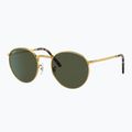 Sonnenbrille Ray-Ban New Round gold/green 4