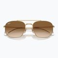 Sonnenbrille Ray-Ban RB3707 Polarized+ Lenses arista gold/brown 3