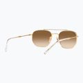 Sonnenbrille Ray-Ban RB3707 Polarized+ Lenses arista gold/brown 6
