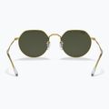 Sonnenbrille Ray-Ban Jack gold/green 5