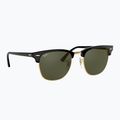 Sonnenbrille Ray-Ban Clubmaster Classic black/gold/green g-15