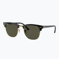 Sonnenbrille Ray-Ban Clubmaster Classic black/gold/green g-15 4