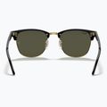 Sonnenbrille Ray-Ban Clubmaster Classic black/gold/green g-15 5