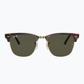 Sonnenbrille Ray-Ban Clubmaster Classic tortoiseshell/gold/green g-15 2