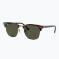 Sonnenbrille Ray-Ban Clubmaster Classic tortoiseshell/gold/green g-15 4