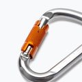 Klettern Technologie Hms Snappy Cf Twist Lock Karabiner L4600006 silber-orange 2C46000ZPE 3