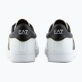 EA7 Emporio Armani Classic Logo Schuhe weiß/ schwarz/ gold 10