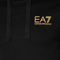 Herren Hoodie Sweatshirt EA7 Emporio Armani Train Logo Series Hoodie Extended Logo Coft black/gold logo 7