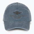 Herren Aeronautica Militare Pigment Treated blau Marine Baseballmütze 2