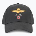 Mütze Basecap Herren Aeronautica Militare Cotton With Logo jet black 2