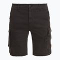 Herren Aeronautica Militare Tasconato schwarz gewaschene Shorts