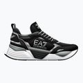 EA7 Emporio Armani Ace Runner Mesh schwarz/silberne Schuhe 8