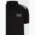 Poloshirt Herren EA7 Emporio Armani Train 7 Lines black 3