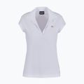 Poloshirt Damen EA7 Emporio Armani Train Costa Smeralda white