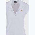 Poloshirt Damen EA7 Emporio Armani Train Costa Smeralda white 3