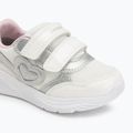 Geox Sprintye weiß/silberne Kinderschuhe 7