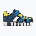 Sandalen Kinder Geox Iupidoo navy/fluo yellow 2