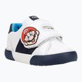 Geox Gisli Kinderschuhe weiß/navy/orange 8