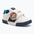Geox Gisli Kinderschuhe weiß/navy/orange