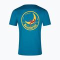 La Sportiva Climbing on the Moon Herren T-Shirt turchese/giallo 2