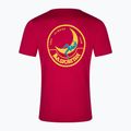 La Sportiva Herren Climbing on the Moon fucsia/giallo T-Shirt 2